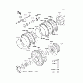 Схема вузла: Зчеплення для Kawasaki ZX1200 Ninja ZX-12R