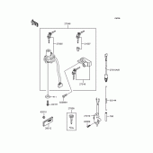 Схема вузла: Замок запалювання для Kawasaki KLX250 D-Tracker