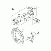 Схема вузла: Заднє гальмо для Kawasaki VN1700 Vulcan 1700 Nomad ABS
