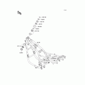 Схема узла: Рама для Kawasaki ZR750 ZR-7