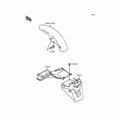 Схема вузла: Крило для Kawasaki ZR750 Zephyr