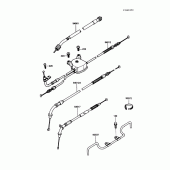 Схема вузла: Cable для Kawasaki ZG1200 Voyager XII