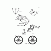 Схема вузла: Decals(Green) для Kawasaki EX650 ER-6F