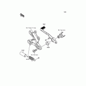 Схема узла: Лапка тормоза для Kawasaki ZX636 Ninja ZX-6R