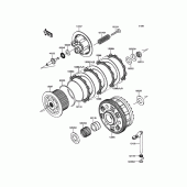 Схема вузла: Зчеплення до Kawasaki ZX1000 Z1000SX ABS