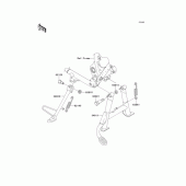 Схема вузла: Підставка для Kawasaki EJ650 W650