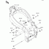 Схема узла: Крепление двигателя для Kawasaki ZX600 Ninja ZX-6R