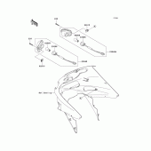 Схема узла: Поворотники для Kawasaki ZX1200 ZZR1200