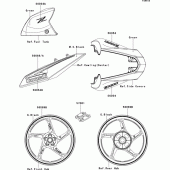 Схема узла: Decals(green)(ddf) для Kawasaki ZR1000 Z1000