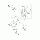 Схема вузла: Front master cylinder(zr550-b1/b2) для Kawasaki ZR550 Zephyr