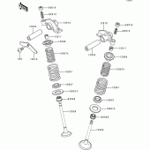 Схема узла: Клапан(ы) для Kawasaki BJ250 Estrella RS