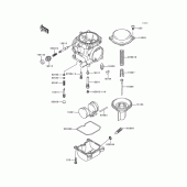 Схема узла: Комплектующие карбюратора для Kawasaki EX250 Ninja 250