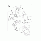 Схема узла: Задний тормоз (b3/b4) для Kawasaki ZX1200 Ninja ZX-12R