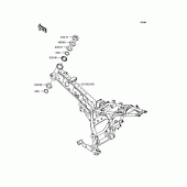Схема узла: Рама для Kawasaki KL110 KSR