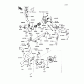 Схема вузла: Water pump(1/2) для Kawasaki ZG1200 Voyager XII