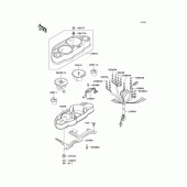 Схема вузла: Вимірювальний прилад Kawasaki ZX1100 GPZ1100