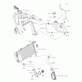 Схема вузла: Water pipe для Kawasaki EX400 Ninja 400R