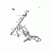 Схема вузла: Рама для Kawasaki EN650 Vulcan S ABS SE