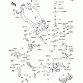 Схема узла: Electro bracket(1/2) для Kawasaki ZX750 Ninja ZX-7R