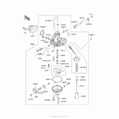 Схема узла: Карбюратор для Kawasaki KLX140 KLX140L