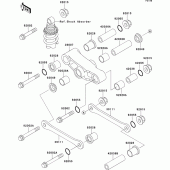 Схема узла: Подвеска для Kawasaki EX500 EX500