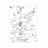 Схема узла: Carburetor(1/3) для Kawasaki KLX450 KLX450R