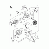 Схема вузла: Генератор для Kawasaki ZR1100 Zephyr 1100RS