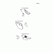 Схема вузла: Інформаційні наклейки для Kawasaki KMX125