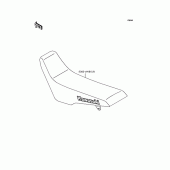 Схема вузла: Сидіння для Kawasaki KLX250 KLX250ES