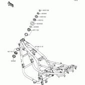 Схема вузла: Рама для Kawasaki ZR750 ZR-7