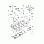Схема вузла: Головка циліндра для Kawasaki ZX1100 ZZ-R1100