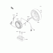 Схема вузла: Генератори для Kawasaki KL250 KL250 Super Sherpa