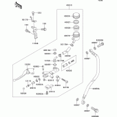 Схема вузла: Clutch master cylinder для Kawasaki ZX750 ZXR750