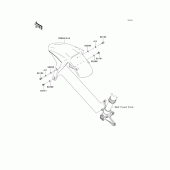 Схема узла: Переднее крыло для Kawasaki ZX1000 Ninja ZX-10R