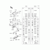 Схема узла: Передняя вилка(1/2)(n7f/n7fa/n8f/n8fa) для Kawasaki VN1500 Vulcan 1500 Classic FI