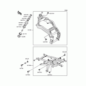 Схема вузла: Рама для Kawasaki ZR400 Xanthus