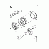 Схема вузла: Зчеплення для Kawasaki EX250 ZZR250