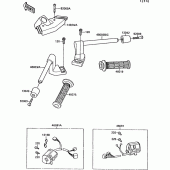 Схема узла: Руль & Пульт управления рулевой для Kawasaki ZX1000 ZX-10