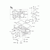 Схема узла: Масляный поддон для Kawasaki ZX1100 Ninja ZX-11
