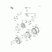 Схема вузла: Зчеплення для Kawasaki KLX250 KLX250SF