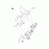 Схема вузла: Front fender для Kawasaki ER250 Z250