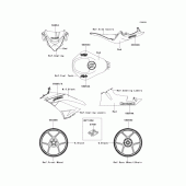 Схема узла: Decals(red)(rcf) для Kawasaki ZX600 Ninja ZX-6R