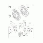 Схема вузла: Переднє гальмо для Kawasaki ZG1000 Concours