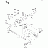 Схема вузла: Перемикач передач для Kawasaki ZX1200 Ninja ZX-12R