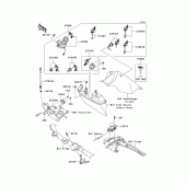 Схема вузла: Ignition switch/locks/reflectors для Kawasaki VN1700 Vulcan 1700 Voyager