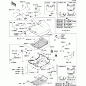 Схема вузла: Кофри(1/2)(trunk) для Kawasaki VN1700 Vulcan 1700 Voyager