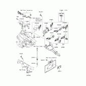 Схема вузла: Замок запалювання для Kawasaki VN1600 Vulcan 1600 Nomad