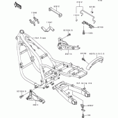 Схема вузла: Батарейний відсік для Kawasaki ZR750 Zephyr