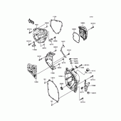 Схема вузла: Engine Cover(s) для Kawasaki ZX1000 Ninja 1000 ABS