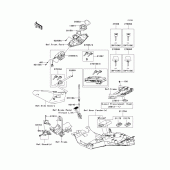 Схема вузла: Ignition switch/locks/reflectors для Kawasaki ZG1400 Concours 14
